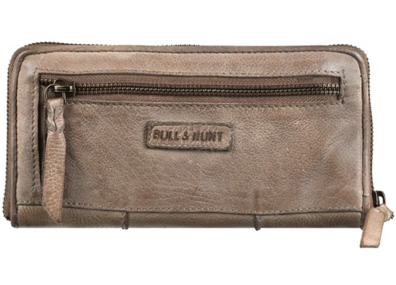 Bull & Hunt Zip Wallet-taupe