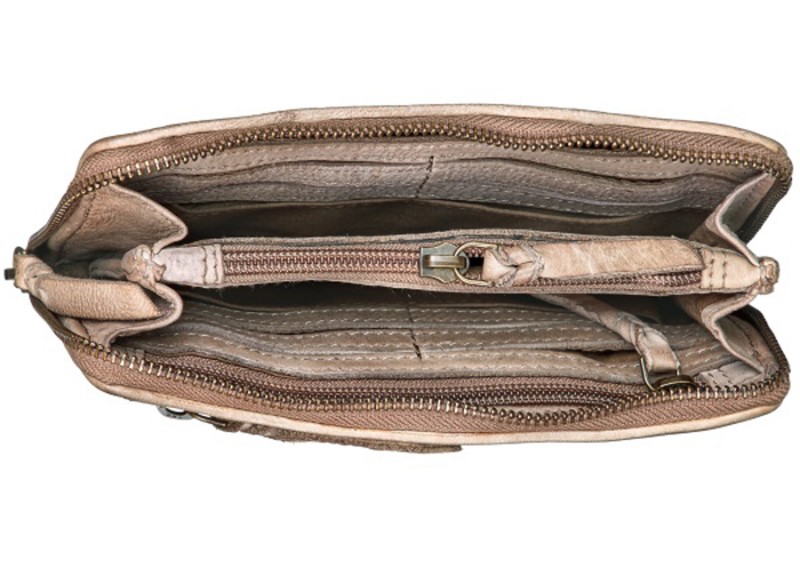 Bull & Hunt Zip Wallet-taupe